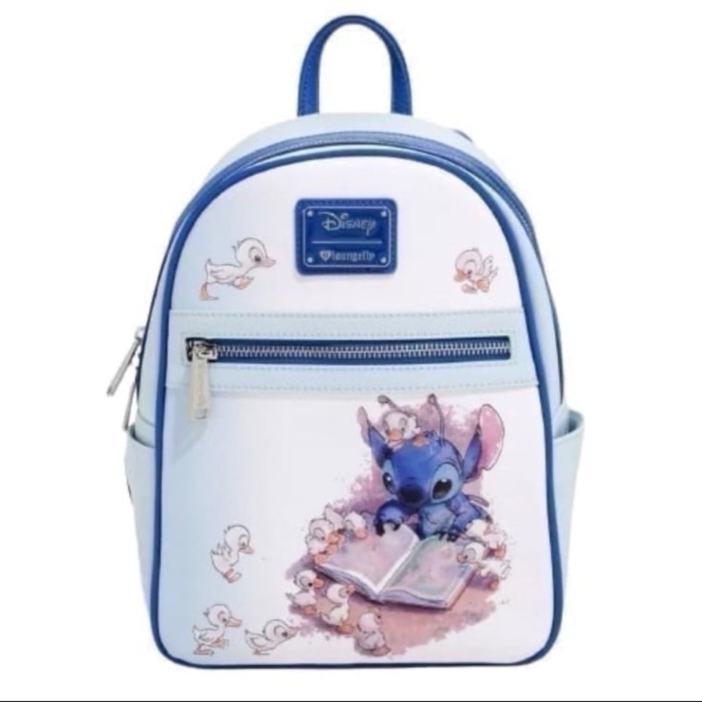 Disney Stitch Blue and White Kids Backpack